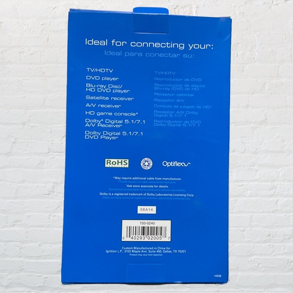 AUVIO Optical Audio Cable New In Box - Picture 2 of 4